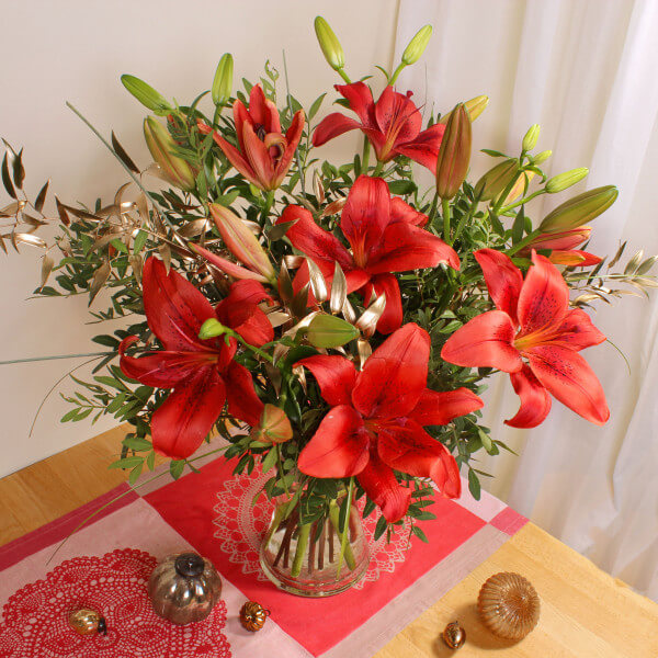 Red Lilies