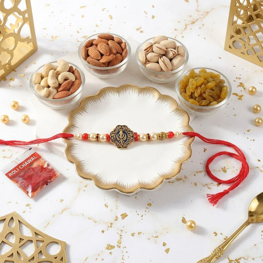 Noble Khanda Sahib Rakhi Dry Fruit Hamper
