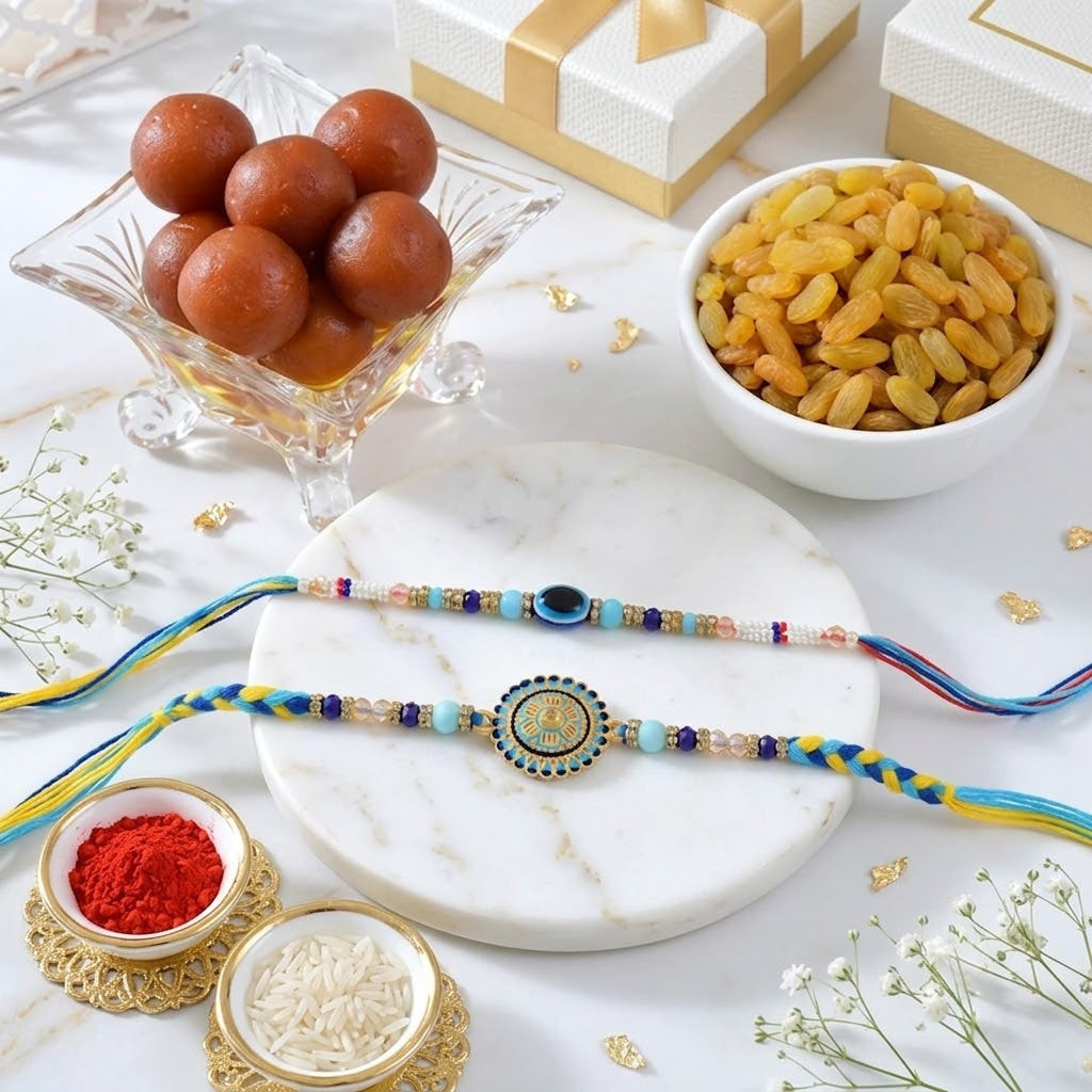 Royal Raja Rani Rakhi With Galub Jamun & Dry Fruit