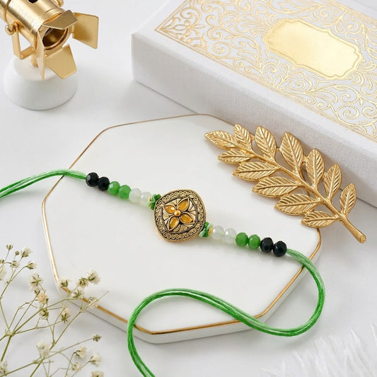 Olive Gold Royal Rakhi