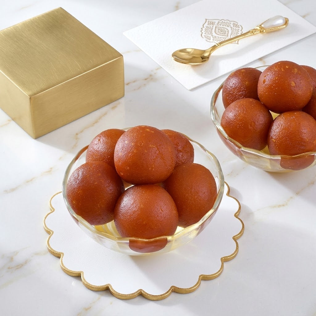 Sacred Om Vinayak Ganesha Rakhi with Gulabjamun