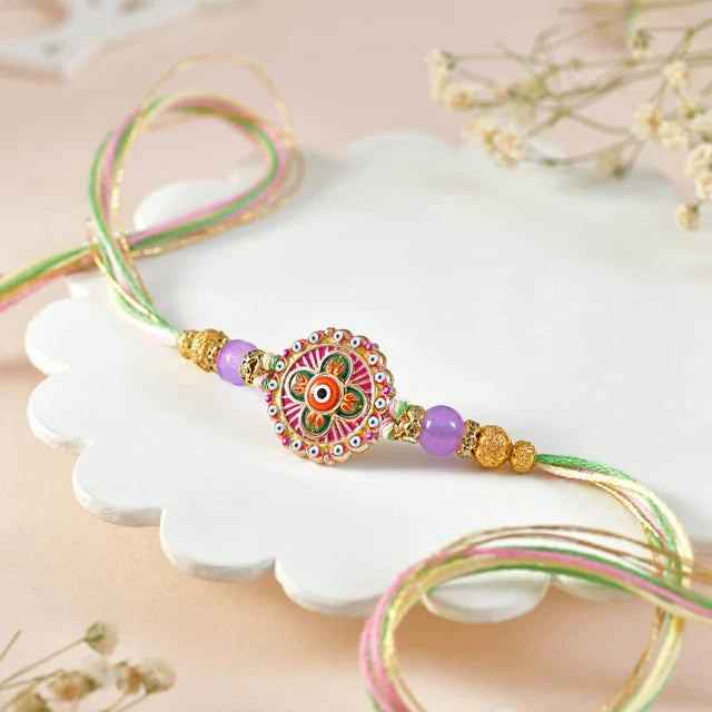 4 Piece Beautiful Festive Rakhi Set