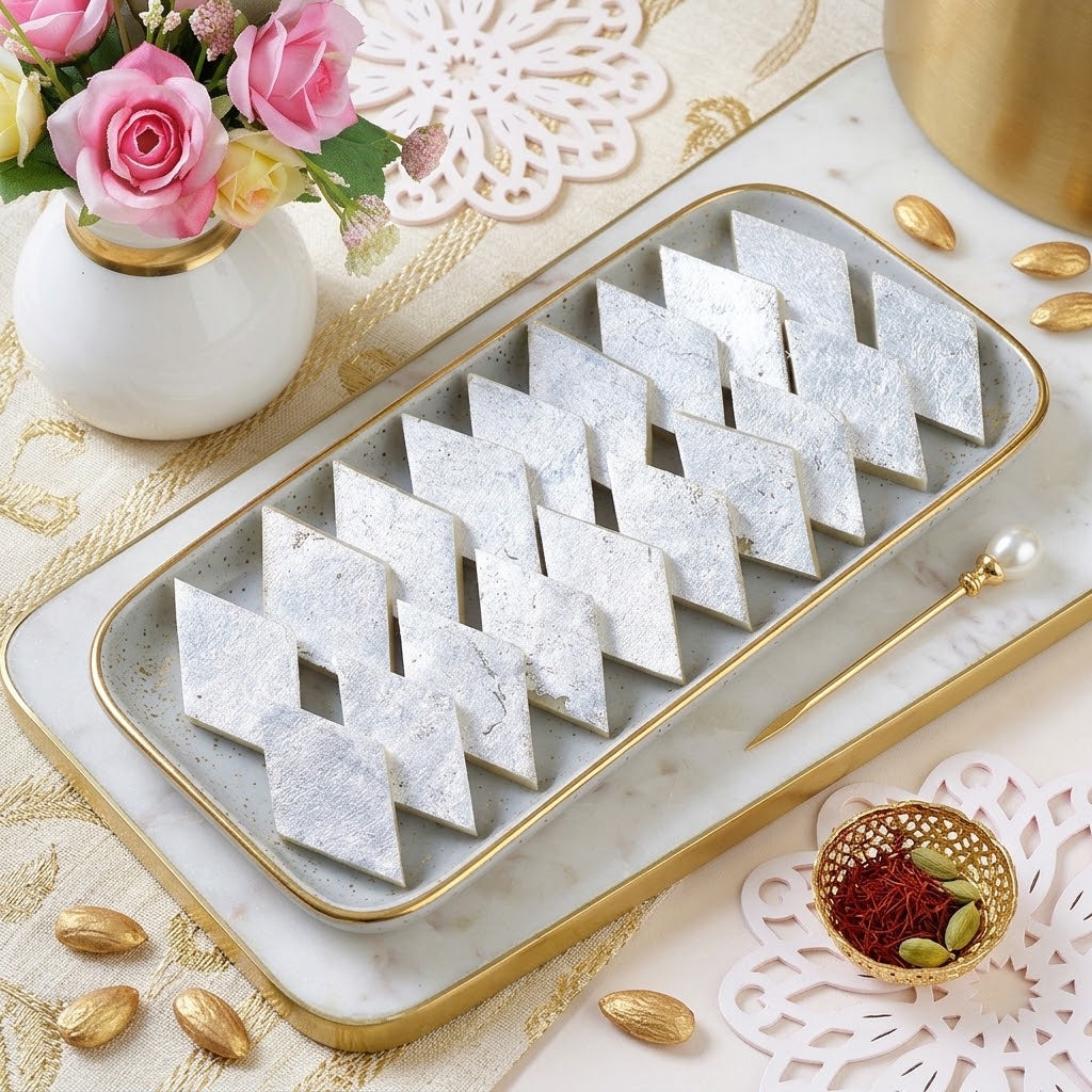 Sacred Ganesha & Surya Rakhi Set With Kaju Katli