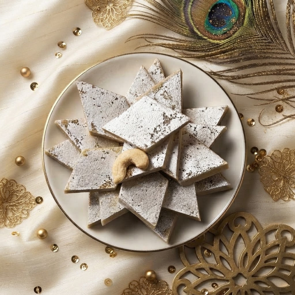 Holy Khanda Sahib Rakhi With Kaju Katli Sweet
