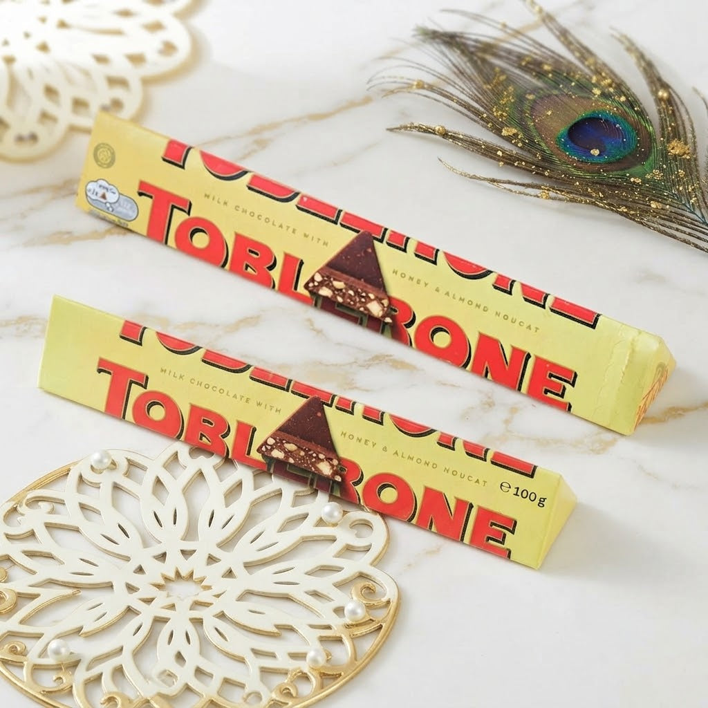 Togetherness Rakhi Set For Bhaiya, Bhabhi & Kids with Toblerone Chocolate