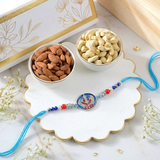 Eternal Amrit Khanda Sahib Rakhi with Assorted Nuts