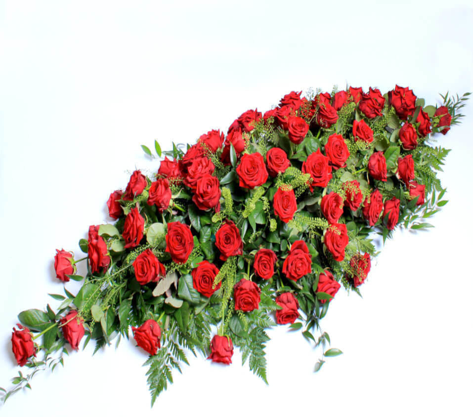 RED ROSE CASKET