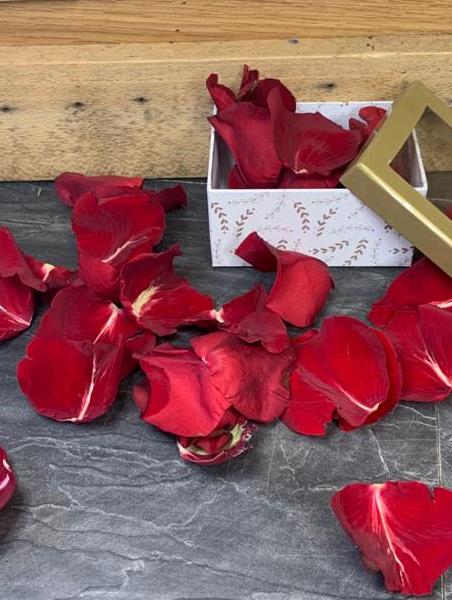 Box of Fresh Rose Petals