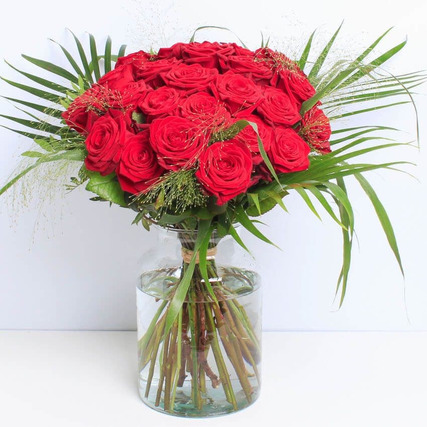 LUXURY TWO DOZEN RED ROSES